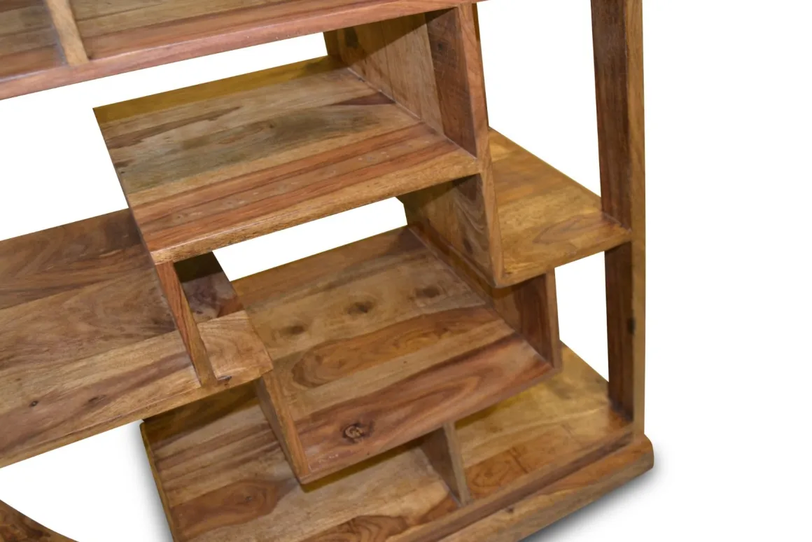 LIBRERIA TUTTO IN LEGNO MASSELLO DI SHEESHAM