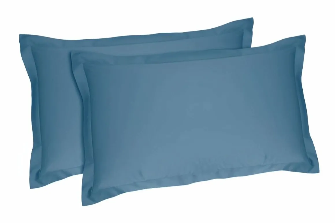 LINEA BRIGHT - FEDERA 4 VOLANI IN RASO DI COTONE 52X82CM AVIO: vendita online LINEA BRIGHT - FEDERA 4 VOLANI IN RASO DI COTONE 52X82CM AVIO in offerta