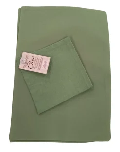 LINEA CHOU - SET AMERICANO IN COTONE TRAPUNTATO VERDE: vendita online LINEA CHOU - SET AMERICANO IN COTONE TRAPUNTATO VERDE in offerta