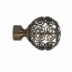 LINEA ECLECTIC - FINALE PER TENDA MOD. SFERA SPIRALI COLORE BRONZO: vendita online LINEA ECLECTIC - FINALE PER TENDA MOD. SFERA SPIRALI COLORE BRONZO in offerta