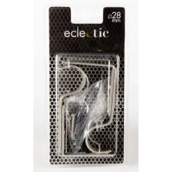 LINEA ECLECTIC - SET 2 SUPPORTI PARETE ESTENSIBILE 9-11CM COLORE CROMO SATINATO: vendita online LINEA ECLECTIC - SET 2 SUPPORTI PARETE ESTENSIBILE 9-11CM COLORE CROMO SATINATO in offerta