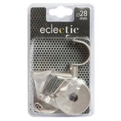 LINEA ECLECTIC - SUPPORTO SOFFITTO DOPPIO COLORE CROMO SATINATO: vendita online LINEA ECLECTIC - SUPPORTO SOFFITTO DOPPIO COLORE CROMO SATINATO in offerta