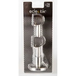LINEA ECLECTIC - SUPPORTO PARETE DOPPIO COLORE CROMO SATINATO : vendita online LINEA ECLECTIC - SUPPORTO PARETE DOPPIO COLORE CROMO SATINATO in offerta