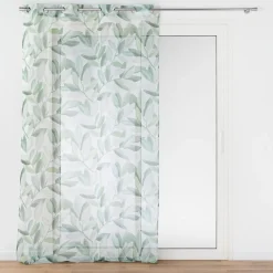 LINEA ELEONORE - TENDA CON OCCHIELLI IN POLIESTERE 140X280 STAMPA FOGLIE: vendita online LINEA ELEONORE - TENDA CON OCCHIELLI IN POLIESTERE 140X280 STAMPA FOGLIE in offerta