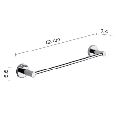 LINEA FELCE - PORTA ASCIUGAMANI CROMO CM 45