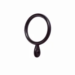 LINEA FERRO DECO - SET 8 ANELLI PER TENDA IN PLASTICA COLORE NERO : vendita online LINEA FERRO DECO - SET 8 ANELLI PER TENDA IN PLASTICA COLORE NERO in offerta