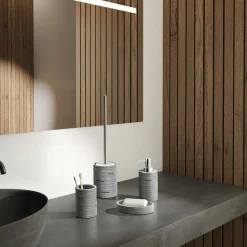LINEA HELEN - BICCHIERE PORTASPAZZOLINI GRIGIO