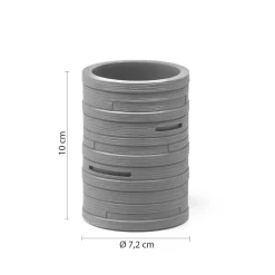 LINEA HELEN - BICCHIERE PORTASPAZZOLINI GRIGIO