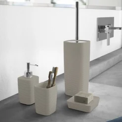 LINEA KELLY - PORTA SAPONE TORTORA CHIARO