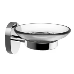 LINEA LINK - PORTA SAPONE TRASPARENTE E CROMO