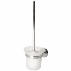 LINEA NEXO - PORTASCOPINO CROMO E VETRO SATINATO