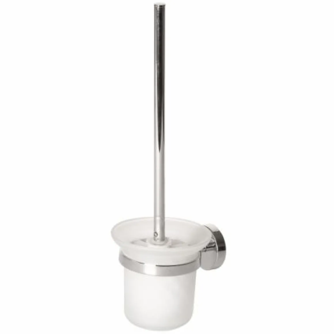 LINEA NEXO - PORTASCOPINO CROMO E VETRO SATINATO