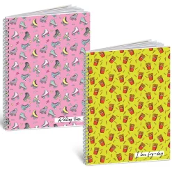 LINEA PATTERN - QUADERNO AD ANELLI 60 FOGLI A4+ RIGHE ASSORTITO: vendita online LINEA PATTERN - QUADERNO AD ANELLI 60 FOGLI A4+ RIGHE ASSORTITO in offerta