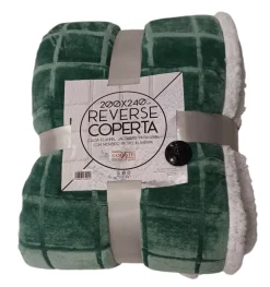 Linea Reverse: Coperta in Flanella e Sherpa 200x240 cm