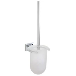 LINEA SMART - PORTASCOPINO CROMO E VETRO SATINATO
