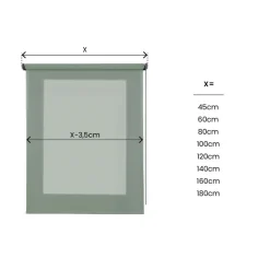 LINEA SOFT - TENDA A RULLO FILTRANTE EUCALIPTO 160X250CM: vendita online LINEA SOFT - TENDA A RULLO FILTRANTE EUCALIPTO 160X250CM in offerta