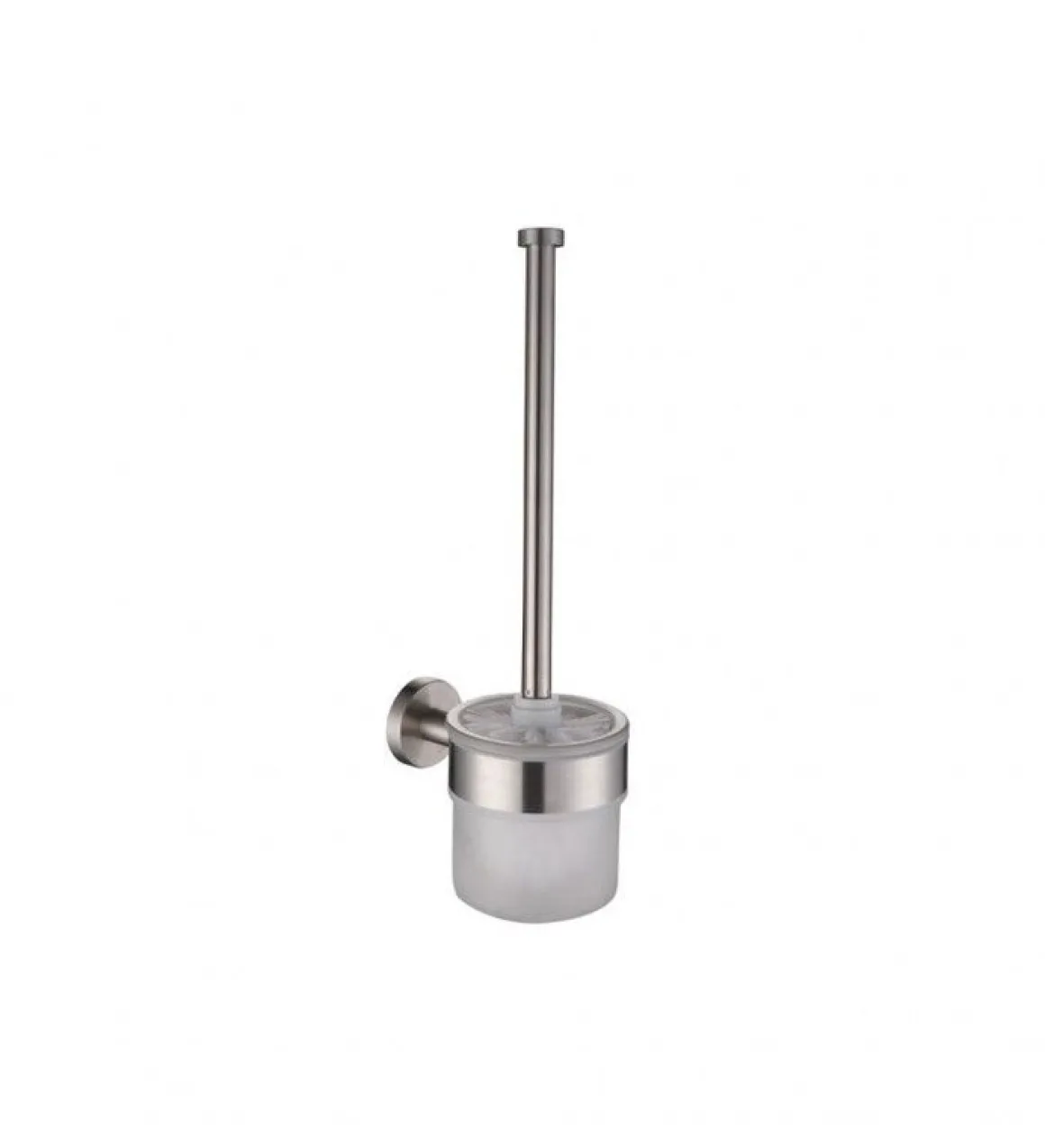 LINEA STEEL - PORTASCOPINO CROMO E VETRO SATINATO