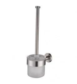 LINEA STEEL - PORTASCOPINO CROMO E VETRO SATINATO
