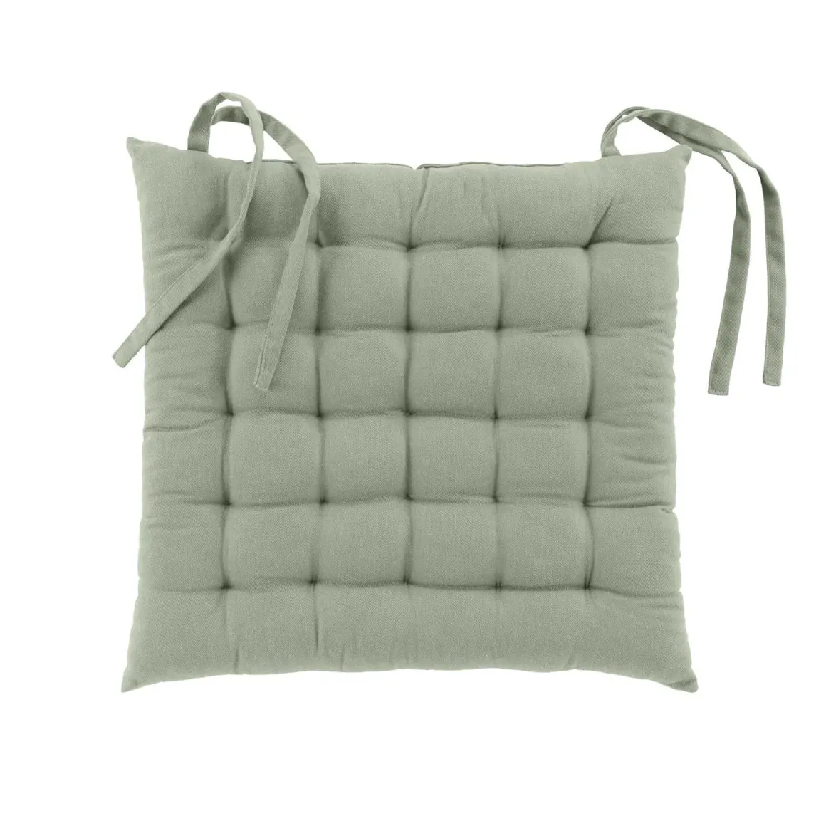 LINEA TWILY - COPRISEDIA IMBOTTITO 38X38CM IN COTONE/POLIESTERE RICICICLATO VERDE SALVIA: vendita online LINEA TWILY - COPRISEDIA IMBOTTITO 38X38CM IN COTONE/POLIESTERE RICICICLATO VERDE SALVIA in offerta