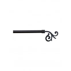 LINEA ANTIQUE - FINALE PER TENDA MOD. FIORE COLORE NERO : vendita online LINEA ANTIQUE - FINALE PER TENDA MOD. FIORE COLORE NERO in offerta