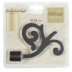 LINEA ANTIQUE - FINALE PER TENDA MOD. FIORE COLORE NERO : vendita online LINEA ANTIQUE - FINALE PER TENDA MOD. FIORE COLORE NERO in offerta