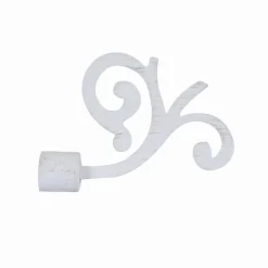 LINEA ANTIQUE - FINALE PER TENDA MOD. FIORE COLORE BIANCO-BEIGE : vendita online LINEA ANTIQUE - FINALE PER TENDA MOD. FIORE COLORE BIANCO-BEIGE in offerta