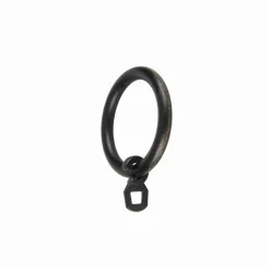 LINEA ANTIQUE - SET 8 ANELLI PER TENDA IN METALLO COLORE NERO-ORO : vendita online LINEA ANTIQUE - SET 8 ANELLI PER TENDA IN METALLO COLORE NERO-ORO in offerta