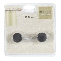 LINEA ANTIQUE - SET 2 FINALI PER TENDA MOD. TAPPO COLORE NERO : vendita online LINEA ANTIQUE - SET 2 FINALI PER TENDA MOD. TAPPO COLORE NERO in offerta