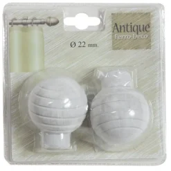 LINEA ANTIQUE - SET 2 FINALI PER TENDA MOD. SFERA COLORE BIANCO-BEIGE : vendita online LINEA ANTIQUE - SET 2 FINALI PER TENDA MOD. SFERA COLORE BIANCO-BEIGE in offerta