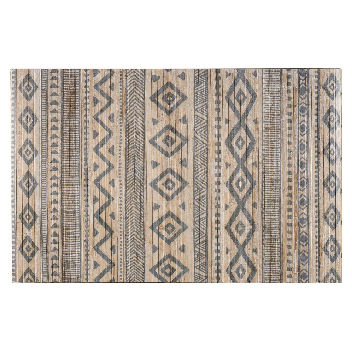 LINEA BAMBOO COOL - TAPPETO IN BAMBU' ETNIC BIANCO-GRIGIO 80X150CM: vendita online LINEA BAMBOO COOL - TAPPETO IN BAMBU' ETNIC BIANCO-GRIGIO 80X150CM in offerta