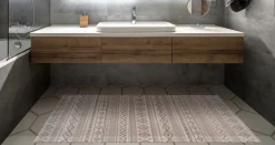 LINEA BAMBOO COOL - TAPPETO IN BAMBU' ETNIC BIANCO-GRIGIO 120X180CM: vendita online LINEA BAMBOO COOL - TAPPETO IN BAMBU' ETNIC BIANCO-GRIGIO 120X180CM in offerta