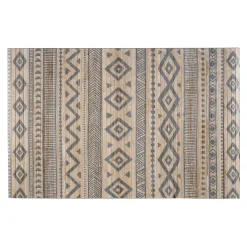 LINEA BAMBOO COOL - TAPPETO IN BAMBU' ETNIC BIANCO-GRIGIO 120X180CM: vendita online LINEA BAMBOO COOL - TAPPETO IN BAMBU' ETNIC BIANCO-GRIGIO 120X180CM in offerta