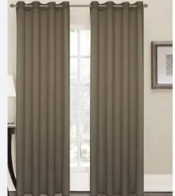 LINEA BERIT - TENDA CON OCCHIELLI IN POLIESTERE 140X280CM GRIGIO: vendita online LINEA BERIT - TENDA CON OCCHIELLI IN POLIESTERE 140X280CM GRIGIO in offerta