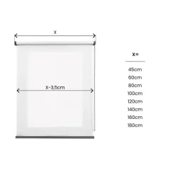 LINEA CALM - TENDA A RULLO FILTRANTE BIANCO 100X250CM: vendita online LINEA CALM - TENDA A RULLO FILTRANTE BIANCO 100X250CM in offerta