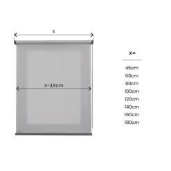 LINEA CALM - TENDA A RULLO FILTRANTE ARGENTO 120X250CM: vendita online LINEA CALM - TENDA A RULLO FILTRANTE ARGENTO 120X250CM in offerta