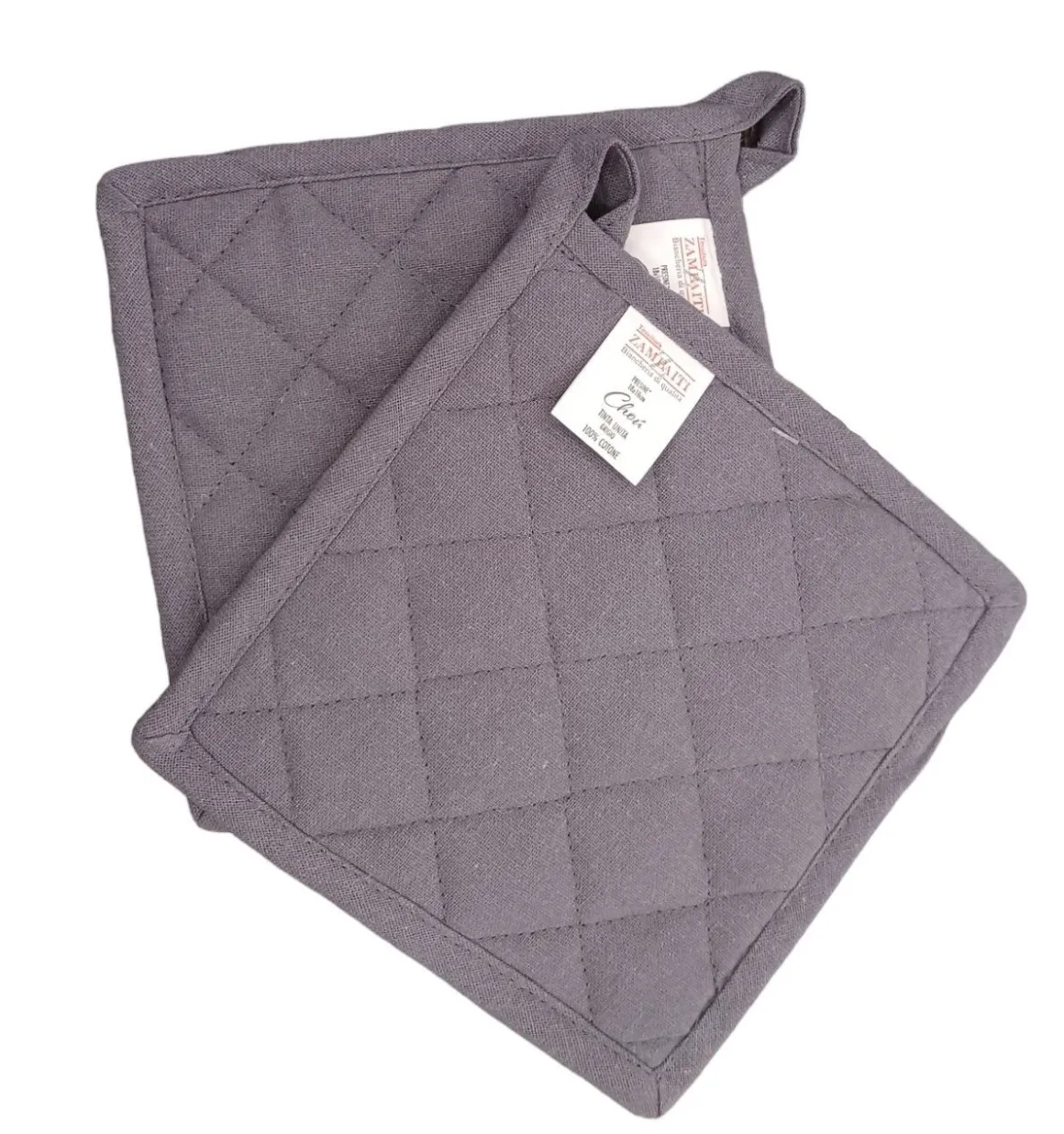 LINEA CHOU - COPPIA PRESINE IN COTONE TRAPUNTATO CM 18X18 GRIGIO: vendita online LINEA CHOU - COPPIA PRESINE IN COTONE TRAPUNTATO CM 18X18 GRIGIO in offerta
