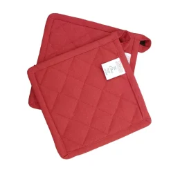 LINEA CHOU - COPPIA PRESINE IN COTONE TRAPUNTATO CM 18X18 MATTONE: vendita online LINEA CHOU - COPPIA PRESINE IN COTONE TRAPUNTATO CM 18X18 MATTONE in offerta