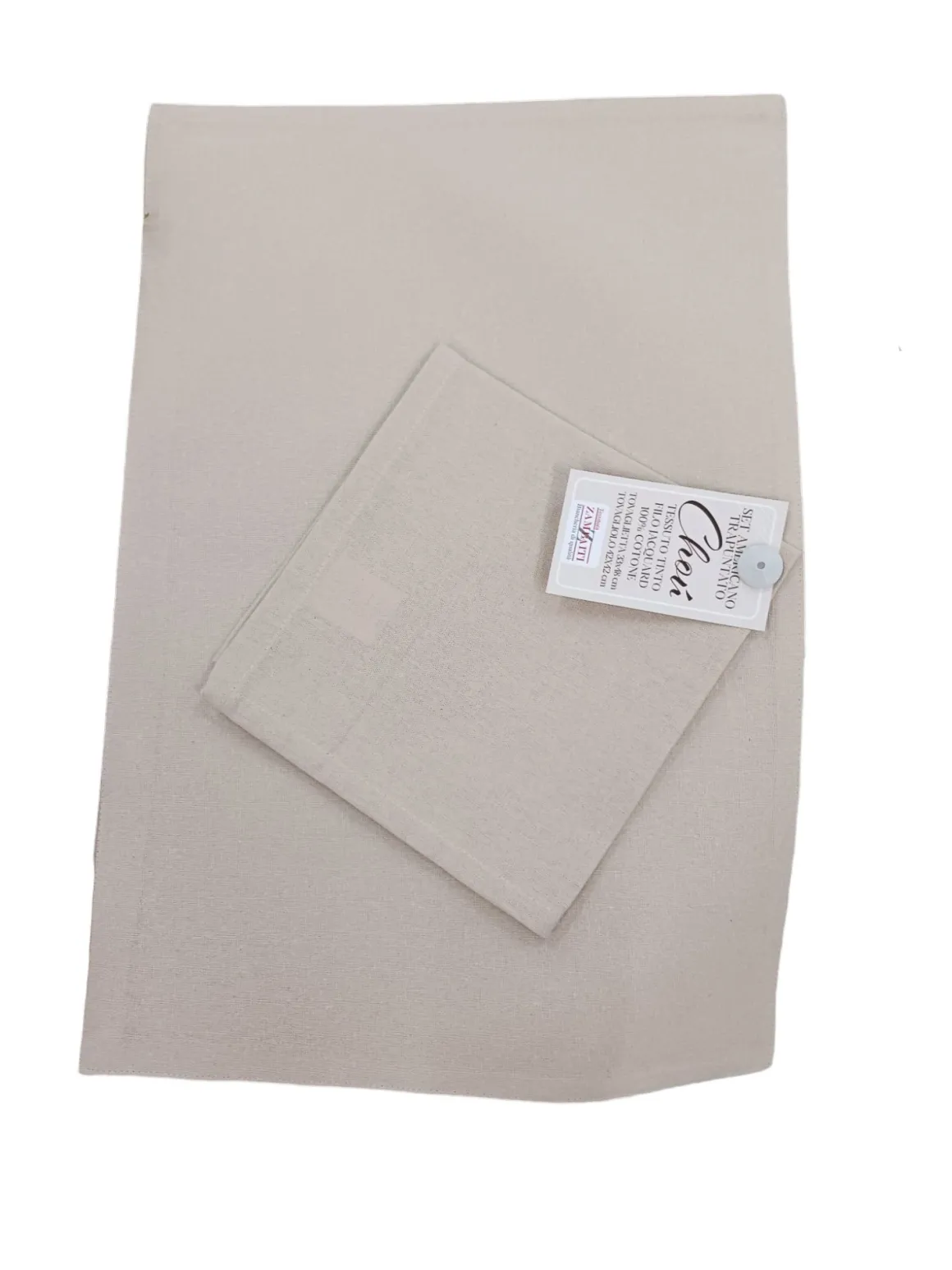 LINEA CHOU - SET AMERICANO IN COTONE TRAPUNTATO PANNA: vendita online LINEA CHOU - SET AMERICANO IN COTONE TRAPUNTATO PANNA in offerta