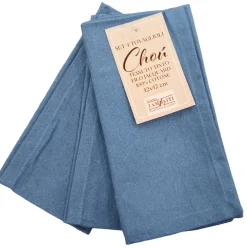 LINEA CHOU - 4 TOVAGLIOLI IN COTONE CM 42X42 AVIO: vendita online LINEA CHOU - 4 TOVAGLIOLI IN COTONE CM 42X42 AVIO in offerta