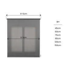 LINEA CLIP&FIX - TENDA A RULLO FILTRANTE GRIGIO 90X180CM: vendita online LINEA CLIP&FIX - TENDA A RULLO FILTRANTE GRIGIO 90X180CM in offerta