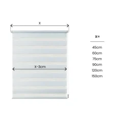 LINEA CLIP&FIX - TENDA NOTTE E GIORNO BIANCA 75X180CM: vendita online LINEA CLIP&FIX - TENDA NOTTE E GIORNO BIANCA 75X180CM in offerta