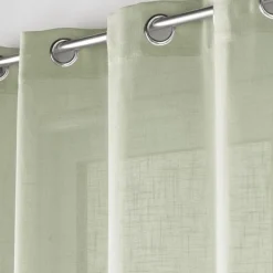 LINEA CLORIS - TENDA CON OCCHIELLI TESSUTO EFFETTO LINO 140X280 VERDE: vendita online LINEA CLORIS - TENDA CON OCCHIELLI TESSUTO EFFETTO LINO 140X280 VERDE in offerta