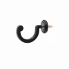 LINEA COLONIAL - SET 2 GANCI FERMATENDA IN METALLO COLORE NERO: vendita online LINEA COLONIAL - SET 2 GANCI FERMATENDA IN METALLO COLORE NERO in offerta