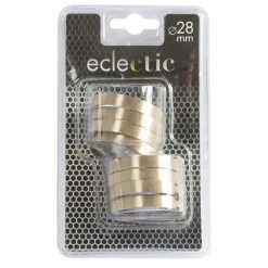 LINEA ECLECTIC - SET 8 ANELLI PER TENDA IN METALLO COLORE BRONZO: vendita online LINEA ECLECTIC - SET 8 ANELLI PER TENDA IN METALLO COLORE BRONZO in offerta