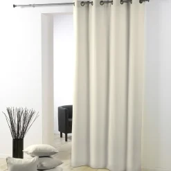 LINEA ESSENTIEL - TENDA CON OCCHIELLI IN POLIESTERE UNITO 140X280CM NATURALE: vendita online LINEA ESSENTIEL - TENDA CON OCCHIELLI IN POLIESTERE UNITO 140X280CM NATURALE in offerta