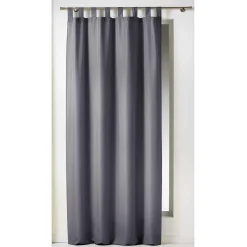 LINEA ESSENTIEL - TENDA CON PASSANTI IN POLIESTERE UNITO 140X260CM GRIGIO SCURO: vendita online LINEA ESSENTIEL - TENDA CON PASSANTI IN POLIESTERE UNITO 140X260CM GRIGIO SCURO in offerta