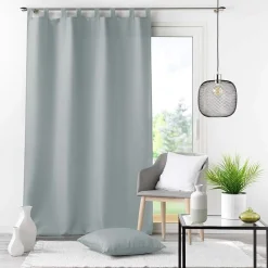 LINEA ESSENTIEL - TENDA CON PASSANTI IN POLIESTERE UNITO 140X260CM GRIGIO CHIARO: vendita online LINEA ESSENTIEL - TENDA CON PASSANTI IN POLIESTERE UNITO 140X260CM GRIGIO CHIARO in offerta