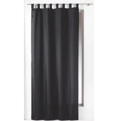 LINEA ESSENTIEL - TENDA CON PASSANTI IN POLIESTERE UNITO 140X260CM NERO: vendita online LINEA ESSENTIEL - TENDA CON PASSANTI IN POLIESTERE UNITO 140X260CM NERO in offerta