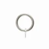 LINEA FERRO DECO - SET 6 ANELLI PER TENDA IN METALLO MOD. GANCIO COLORE CROMO SATINATO : vendita online LINEA FERRO DECO - SET 6 ANELLI PER TENDA IN METALLO MOD. GANCIO COLORE CROMO SATINATO in offerta