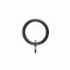 LINEA FERRO DECO - SET 6 ANELLI PER TENDA IN METALLO MOD. GANCIO COLORE NERO : vendita online LINEA FERRO DECO - SET 6 ANELLI PER TENDA IN METALLO MOD. GANCIO COLORE NERO in offerta